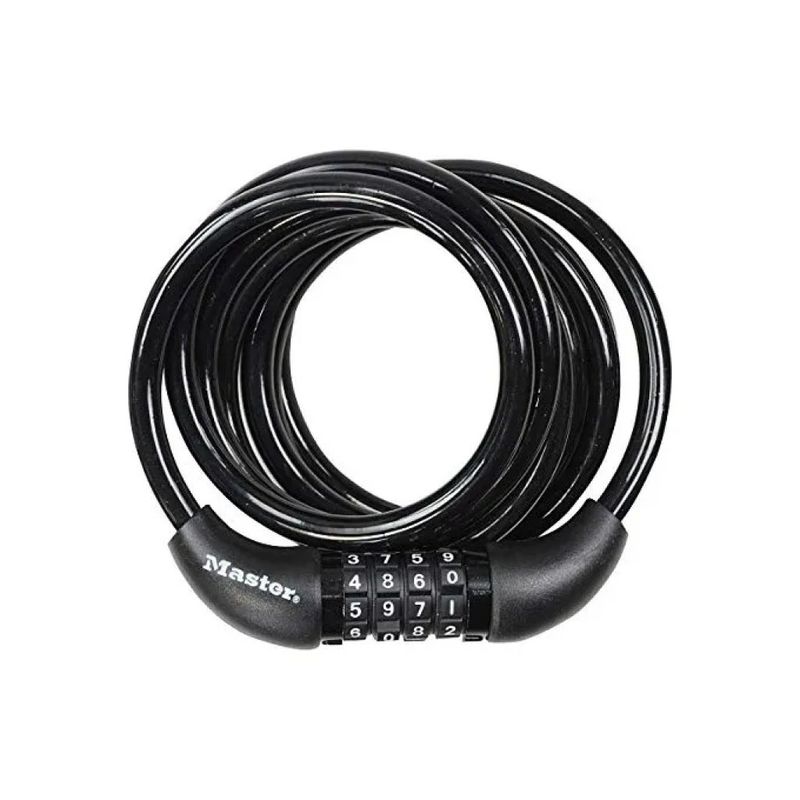 MASTERLOCK Master Lock 8221EURDPRO – Cavo antifurto a spirale 180 cm