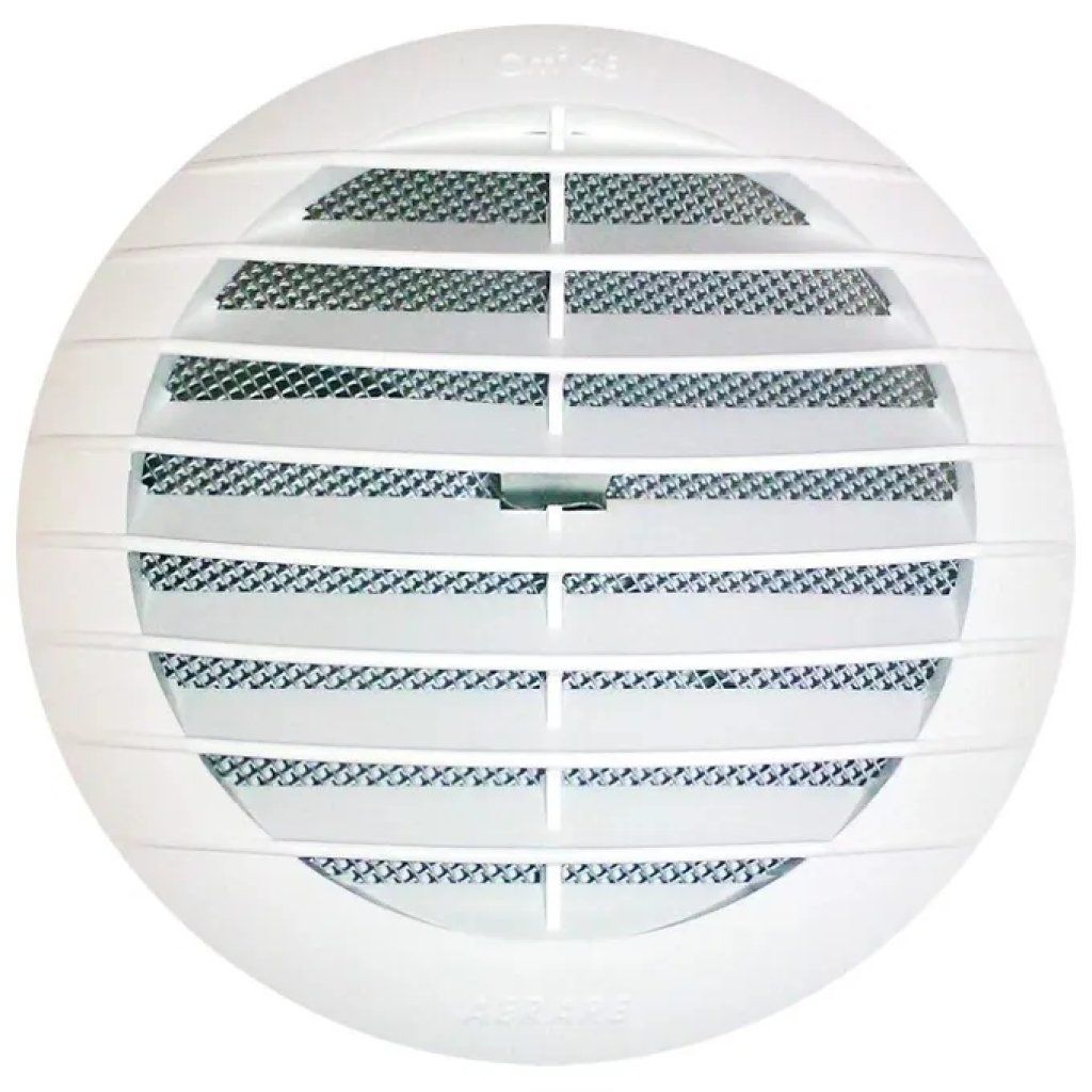 IDRO BRIC SP0044GR Griglia Aerazione Tonda Termoflex Pieghevole Antisfondamento 190 mm per Tubo 125 160 mm