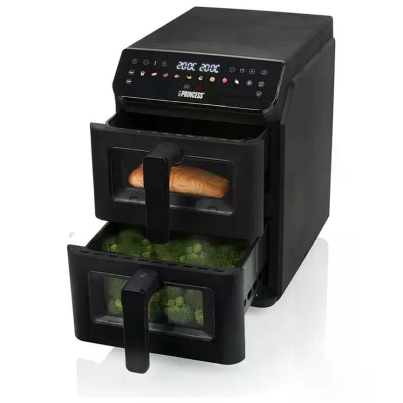 Princess Friggitrice ad Aria Verticale Doppio Cestello 11.2 Litri 3000W 11 Programmi
