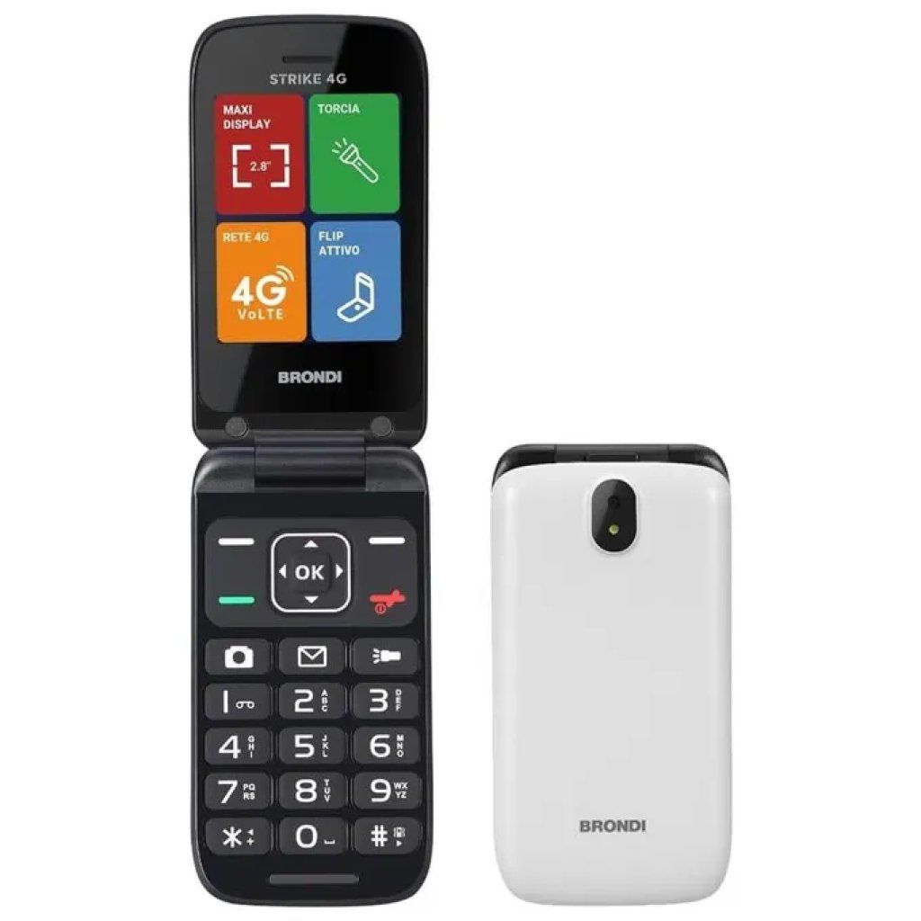 Brondi 8015908810516 Strike Telefono Cellulare Clamshell 4G LTE Dual SIM 2.8'' Bluetooth 5 Brondi 8015908810516 Strike Telefono Cellulare Clamshell 4G LTE Dual SIM 2.8'' Bluetooth 5