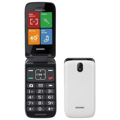 Brondi 8015908810516 Strike Telefono Cellulare Clamshell 4G LTE Dual SIM 2.8'' Bluetooth 5 Brondi 8015908810516 Strike Telefono Cellulare Clamshell 4G LTE Dual SIM 2.8'' Bluetooth 5