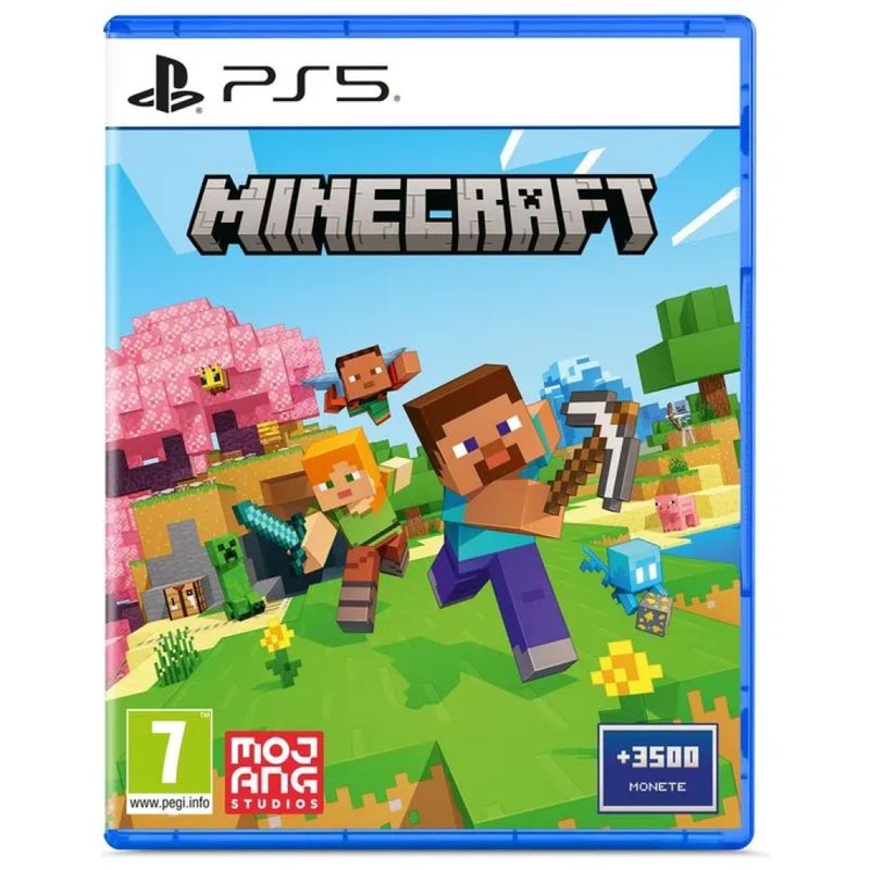 MOJANG Minecraft per PlayStation 5 – Edizione Standard con 3.500 monete in-game
