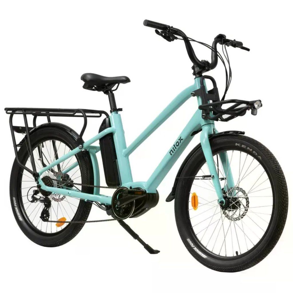 Nilox 30NXEBCMMV1 Bicicletta Elettrica Blu, Telaio in Alluminio