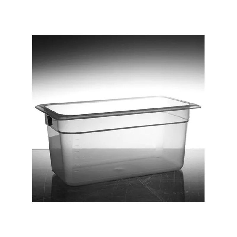 AGNELLI Cambro 36PP190 Bacinella Gastronorm 1/3 in Polipropilene, 5,3 L, H 15 cm, Traslucida