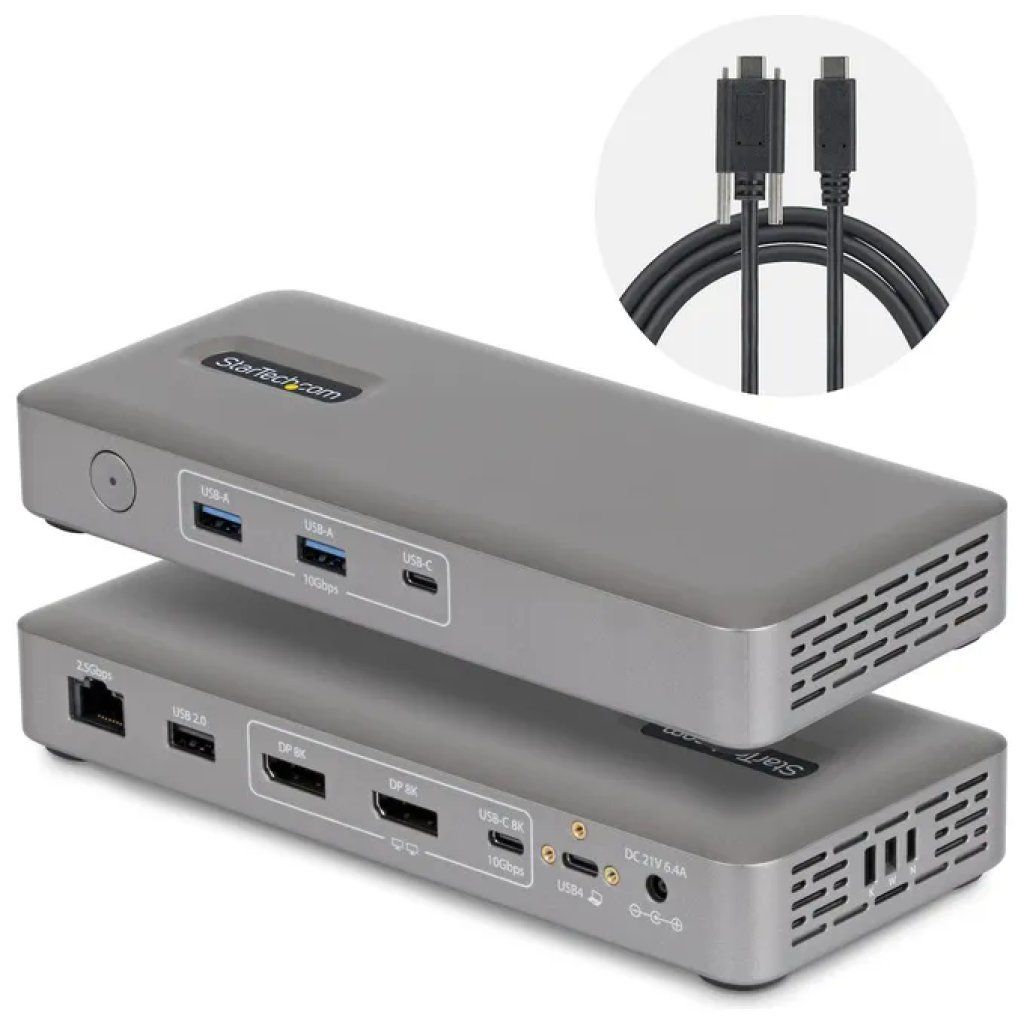 StarTech 208UE-USB4-DOCK Docking Station USB4 Dual Monitor StarTech 208UE-USB4-DOCK Docking Station USB4 Dual Monitor