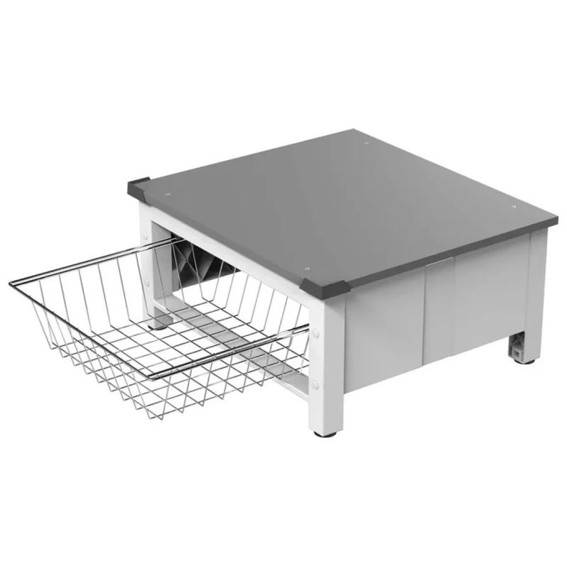 Meliconi Base Space Basket – Rialzo Universale per Lavatrice e Asciugatrice, 30 cm, Cestello 32 L, Bianco
