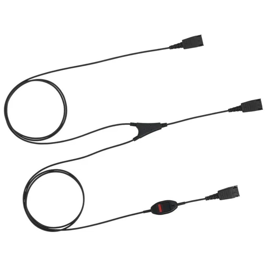 Jabra 8800-02-01 – Cavo a Y per supervisore con 2 connettori QD, 1,5 m, nero Jabra 8800-02-01 – Cavo a Y per supervisore con 2 connettori QD, 1,5 m, nero