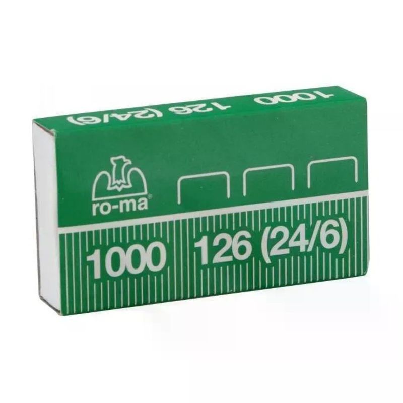 RO-MA Punti metallici RO-MA 126, formato 24/6, 1000 pezzi
