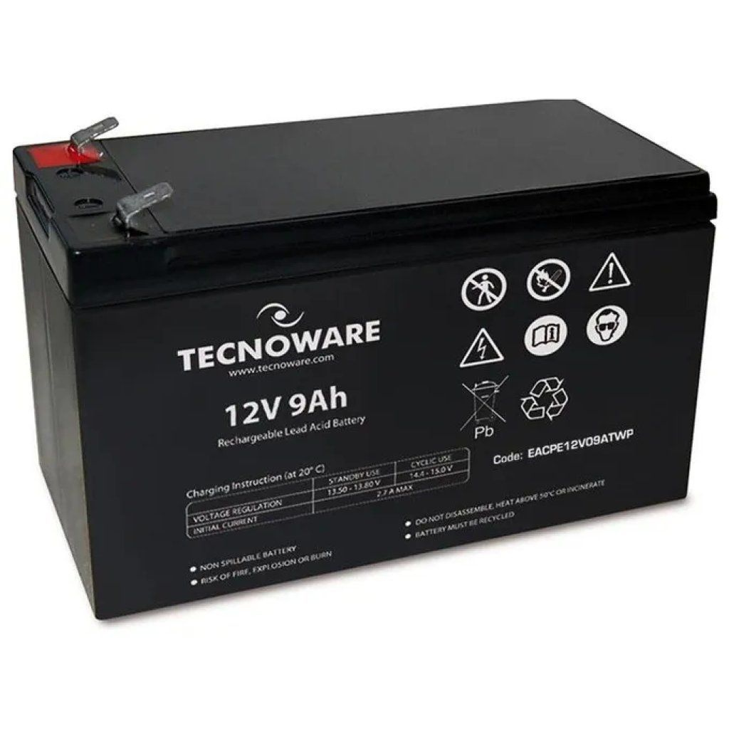 Tecnoware Batteria VRLA 12 V 9 Ah per UPS con Faston 6,3 mm Tecnoware Batteria VRLA 12 V 9 Ah per UPS con Faston 6,3 mm
