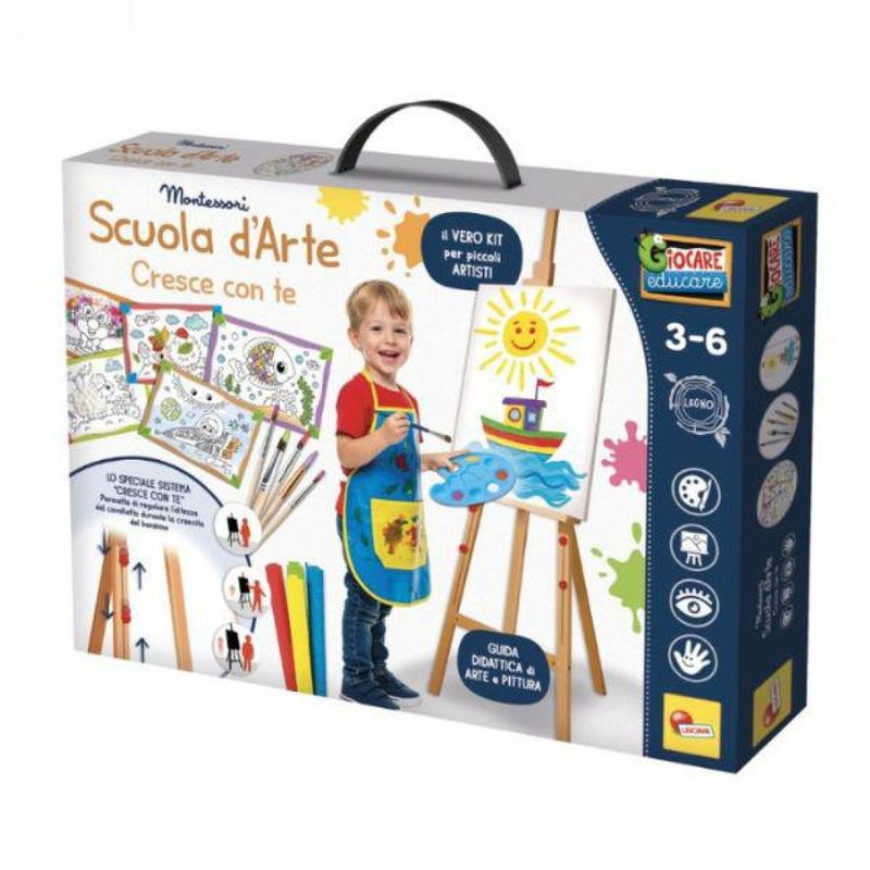 Lisciani Montessori – Scuola d’Arte Cresce con Te, set creativo per bambini