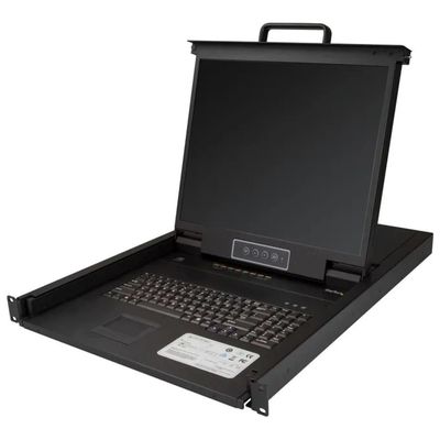 STARTECH.COM StarTech RKCONS1908K Console KVM per Armadio Rack 8 Porte VGA Schermo LCD 19'' Tastiera Integrata
