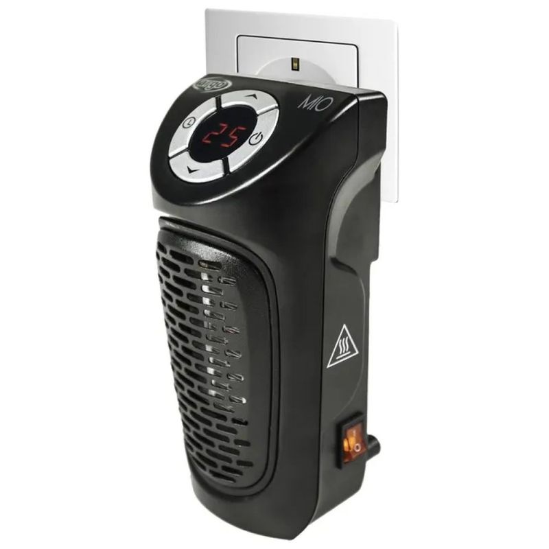 ARGO MIO Termoventilatore Ceramico da Parete 350 W Nero