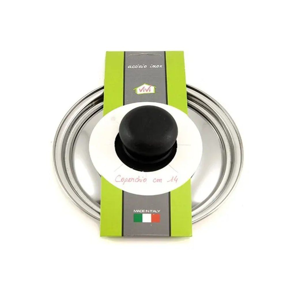 3C CASA Coperchio per Pentola in Acciaio Inox 14 cm