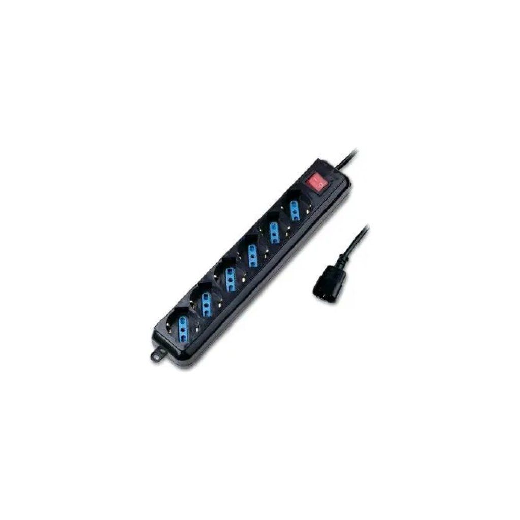 Atlantis Land P011-SL3006P-B Ciabatta Elettrica a 6 Prese con Interruttore, Nera Atlantis Land P011-SL3006P-B Ciabatta Elettrica a 6 Prese con Interruttore, Nera