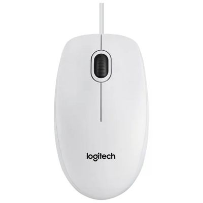 Logitech B100 Mouse Ottico Cablato USB, 800 DPI, Bianco Logitech B100 Mouse Ottico Cablato USB, 800 DPI, Bianco