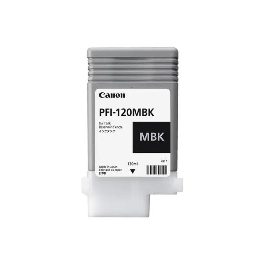 CANON Cartuccia Canon PFI-120MBK Nero Opaco 130 ml per imagePROGRAF CANON Cartuccia Canon PFI-120MBK Nero Opaco 130 ml per imagePROGRAF