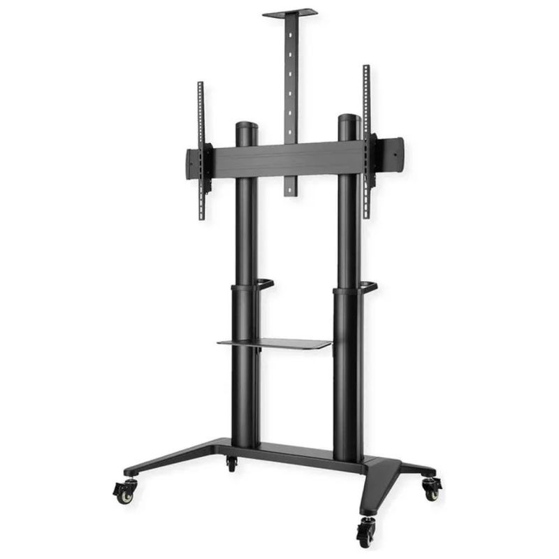 Roline 17.03.1263-1 Carrello multimediale nero 70-120 pollici Supporto mobile LCD-TV 140 kg