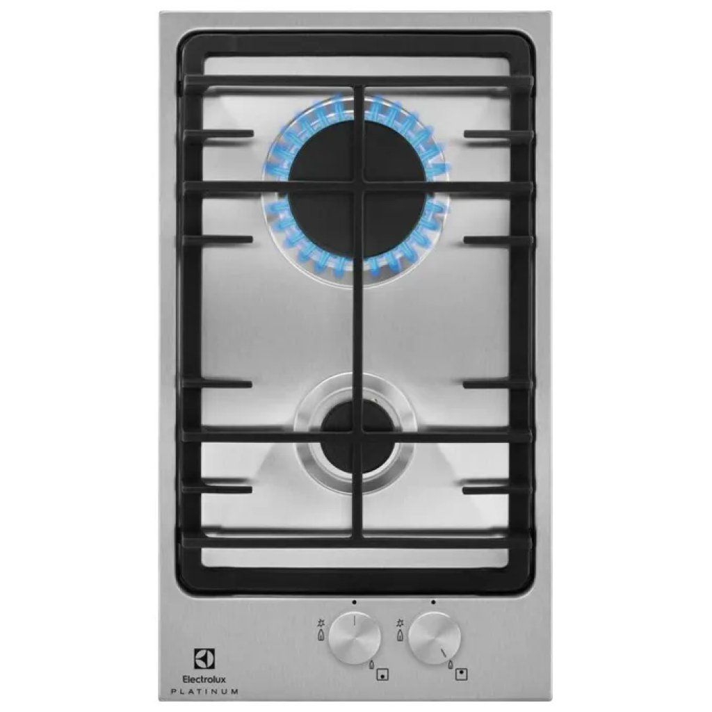 Electrolux EGG3322NVX Piano Cottura a Gas Domino 29 cm, 2 Fuochi, Inox Electrolux EGG3322NVX Piano Cottura a Gas Domino 29 cm, 2 Fuochi, Inox
