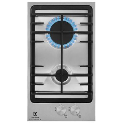 Electrolux EGG3322NVX Piano Cottura a Gas Domino 29 cm, 2 Fuochi, Inox Electrolux EGG3322NVX Piano Cottura a Gas Domino 29 cm, 2 Fuochi, Inox