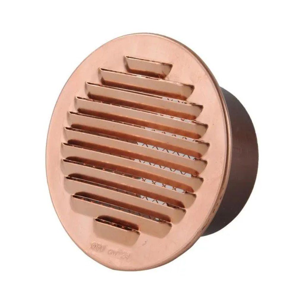 Stamplast Bocchetta di Aerazione Tonda in Rame 8 cm