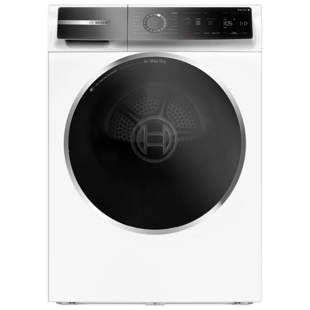 Bosch Serie 8 WRB247C0IT Asciugatrice a Pompa di Calore 9 kg, Classe A, Wi-Fi, Bianca