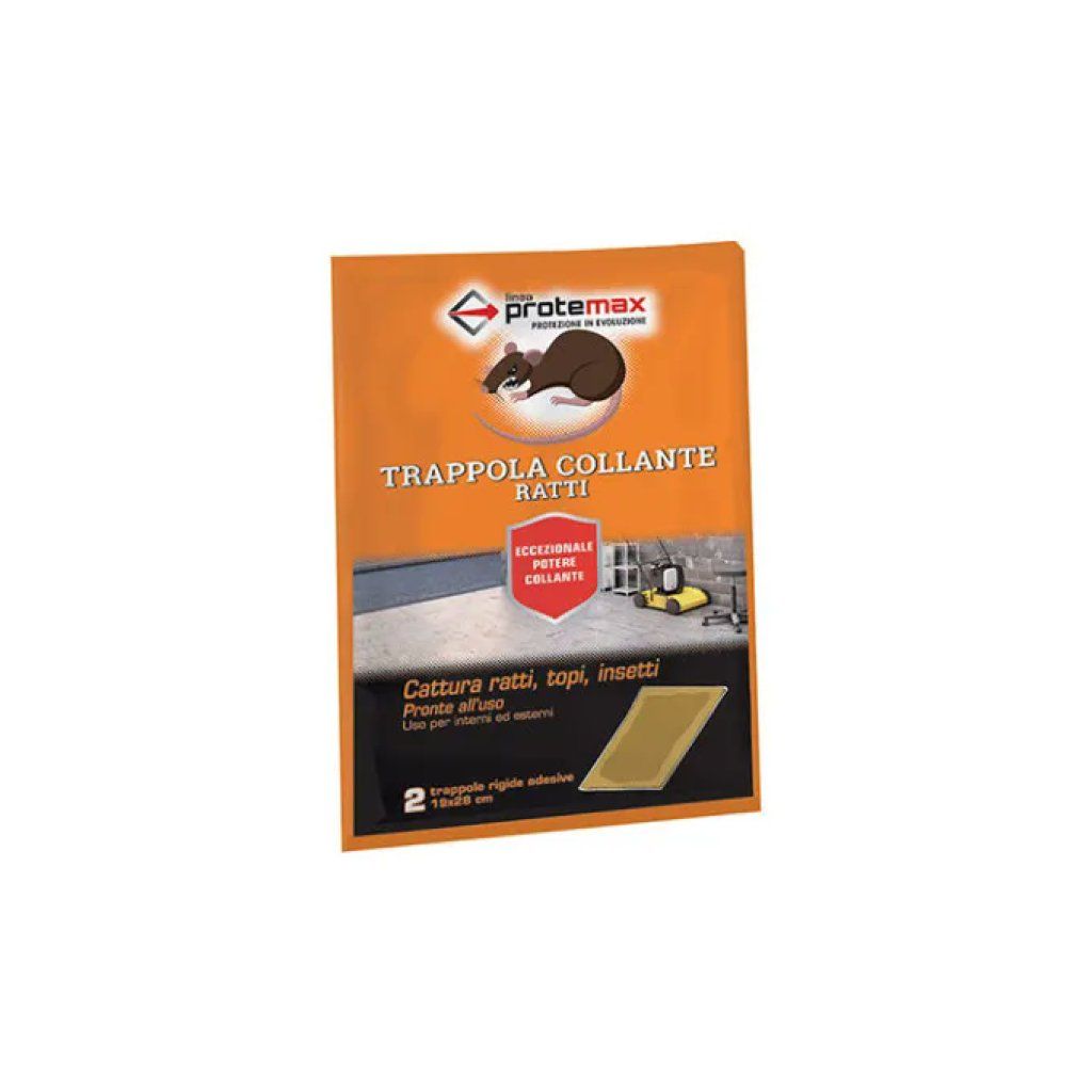 Protemax Trappole Adesive per Topi e Ratti, 2 Pezzi Protemax Trappole Adesive per Topi e Ratti, 2 Pezzi