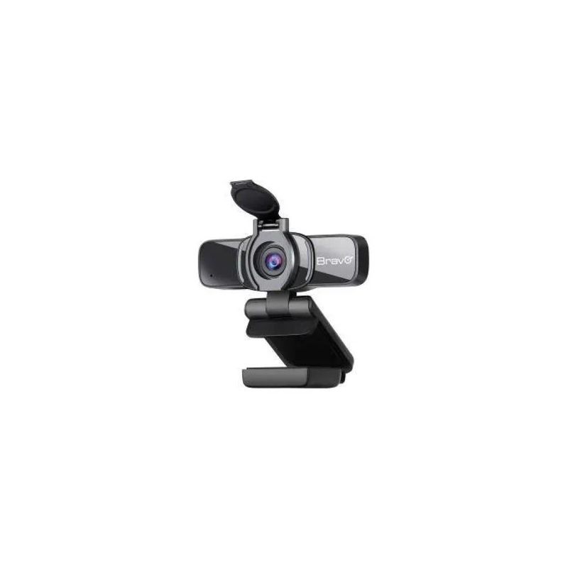 Bravo 92902925 Easy Web Webcam Full HD 1920x1080 con Microfono Integrato e Coperchio per Privacy colore