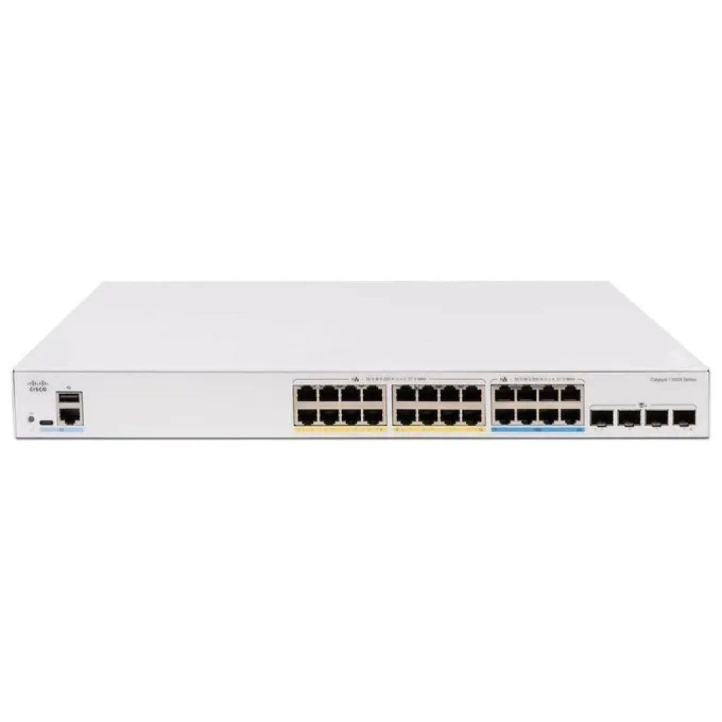 Cisco C1300X-24P-4X Catalyst Switch Gestito L3 24 Porte 10G Ethernet PoE+ 4x SFP28 colore Grigio Cisco C1300X-24P-4X Catalyst Switch Gestito L3 24 Porte 10G Ethernet PoE+ 4x SFP28 colore Grigio