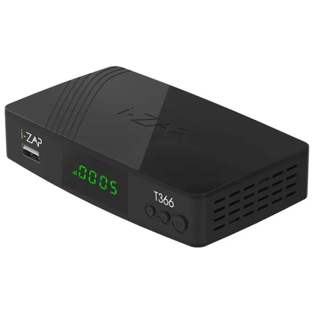 I-ZAP T366 Ricevitore Digitale Terrestre DVB-T2 HD HEVC 10 Bit