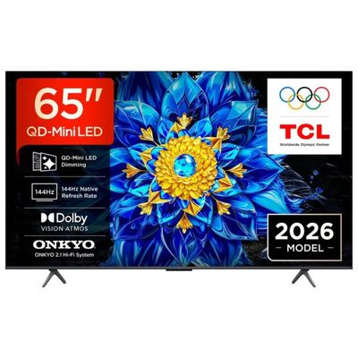 TCL 65P8L Serie P8L TV QD-Mini LED 65'' 4K HDR Google TV 144Hz VRR Audio Onkyo 2.1 colore Nero