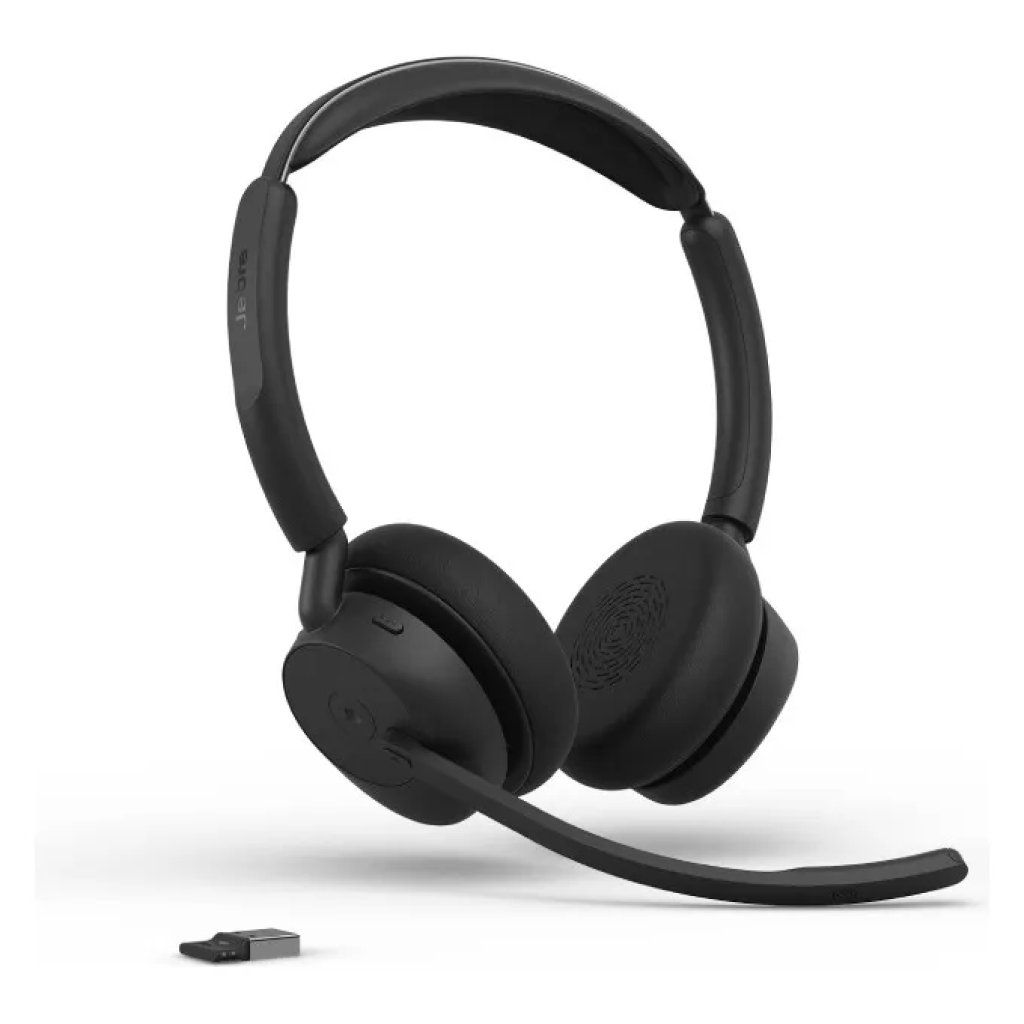 Jabra Evolve3 45 cuffie wireless Bluetooth con microfono, USB-C, certificate per Microsoft Teams, nere