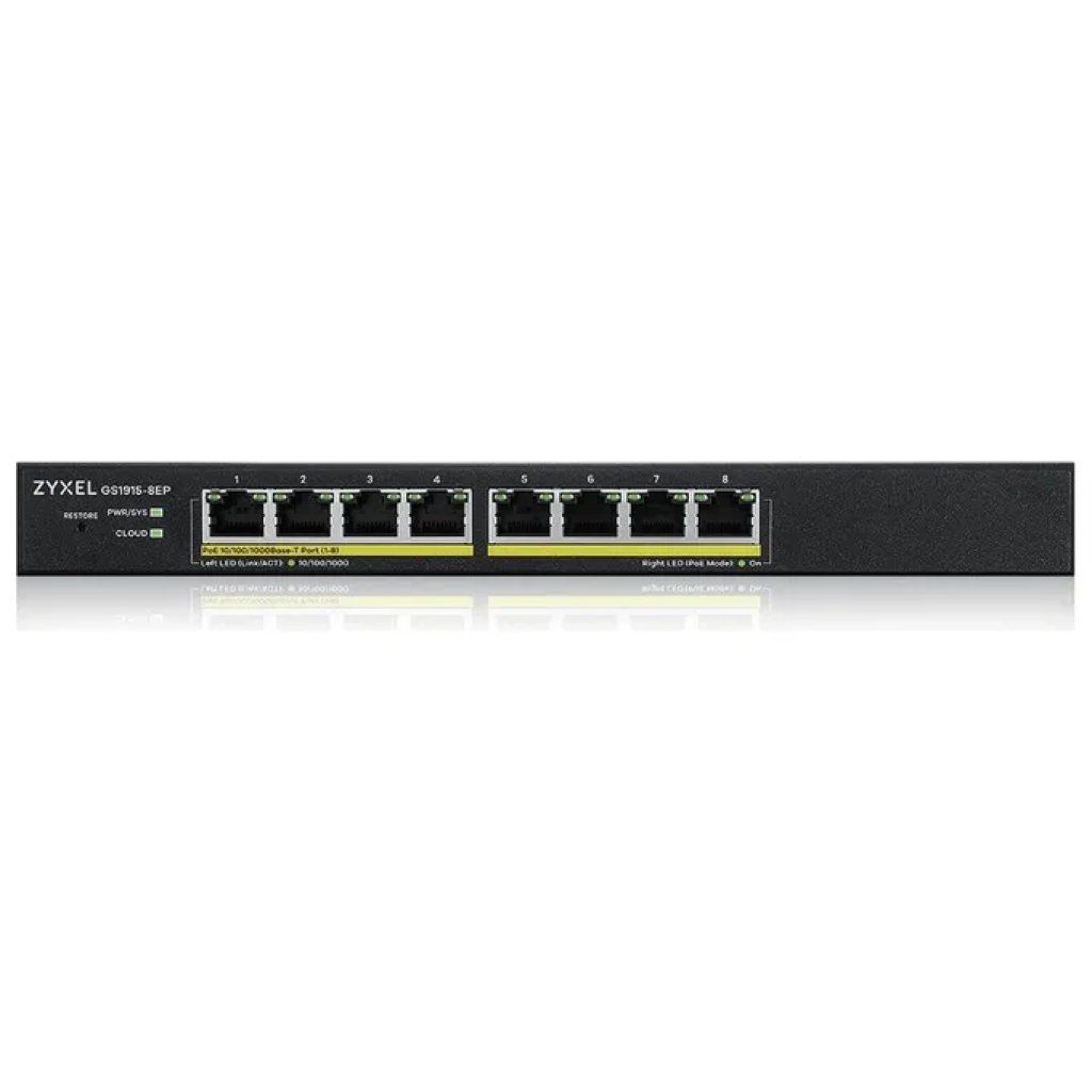 Zyxel GS1915-8EP Switch Gestito Gigabit 8 Porte PoE+ 60 W Zyxel GS1915-8EP Switch Gestito Gigabit 8 Porte PoE+ 60 W