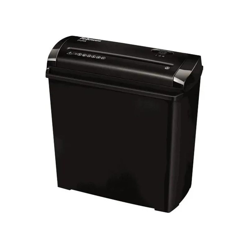 Fellowes Powershred P-25S Distruggidocumenti a Strisce, Nero e Grigio