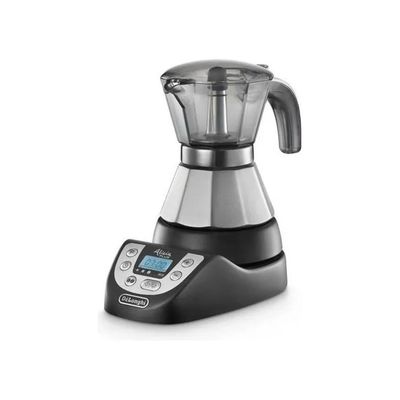 DELONGHI De'Longhi Alicia Plus EMKP21.B Moka Elettrica, 2 Tazze, 450 W, Timer 24 h, Nero
