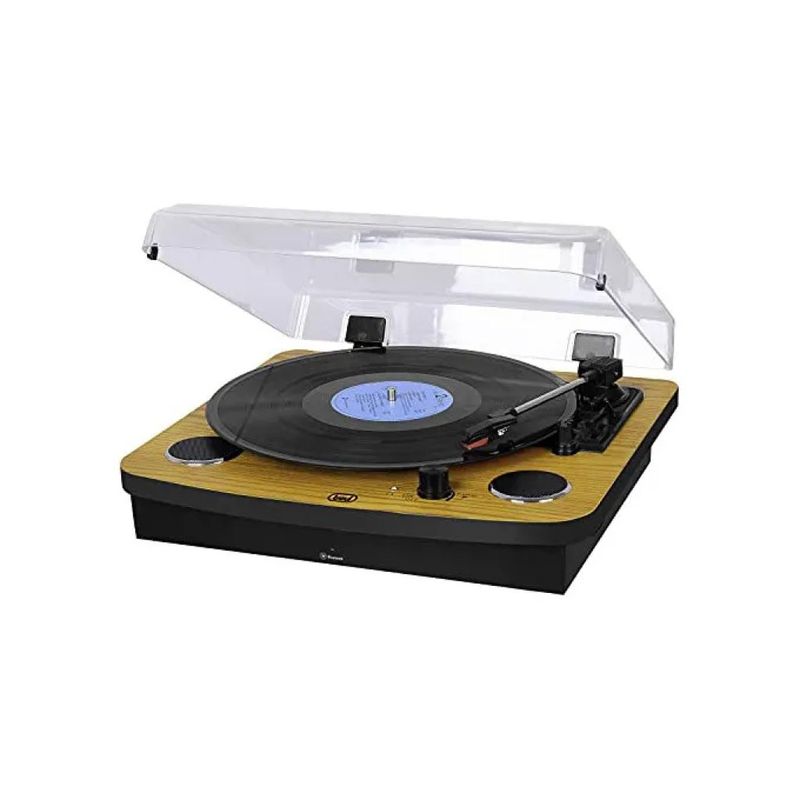 Trevi VT 1025 Giradischi Bluetooth con Cassa Effetto Legno