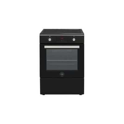 Bertazzoni La Germania SE664INE Cucina a Induzione Nera, 4 Zone, Forno Multifunzione 69 L