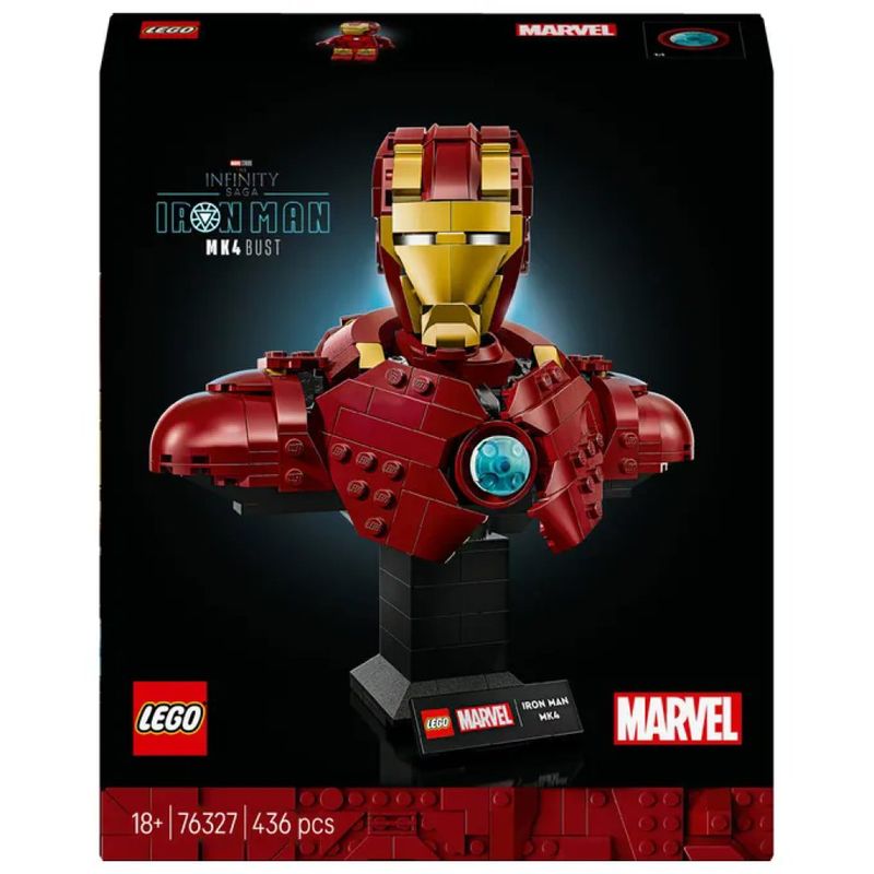 LEGO Marvel Busto di Iron Man MK4, set da 436 pezzi LEGO Marvel Busto di Iron Man MK4, set da 436 pezzi
