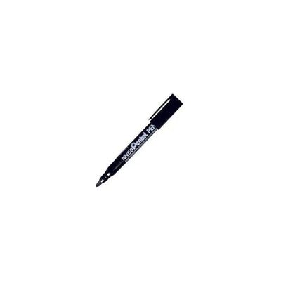 Pentel NN50 Marcatore Permanente Nero, Punta Tonda 5 mm, Confezione da 12