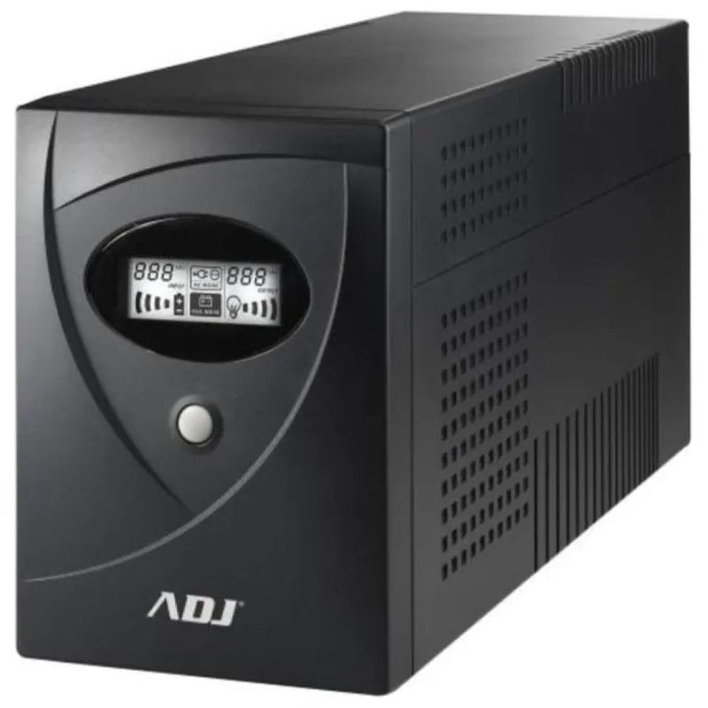 ADJ UPS 2 kVA line-interactive per server, 6 uscite IEC e display LCD