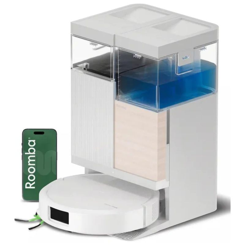 IRobot Roomba Plus 575 Combo Robot Aspirapolvere e Lavapavimenti con Stazione AutoWash