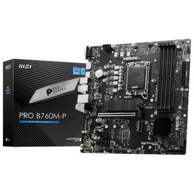 MSI PRO B760M-P – Scheda madre Micro-ATX DDR5 per Intel LGA 1700 MSI PRO B760M-P – Scheda madre Micro-ATX DDR5 per Intel LGA 1700