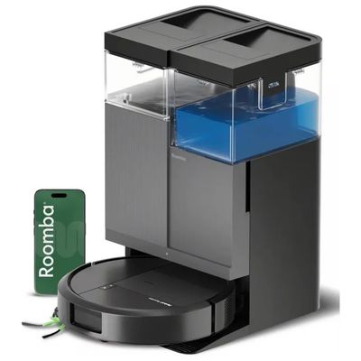 IRobot Roomba Plus 415 Combo Robot Aspirapolvere e Lavapavimenti con Stazione AutoWash, LiDAR, 20.000 Pa