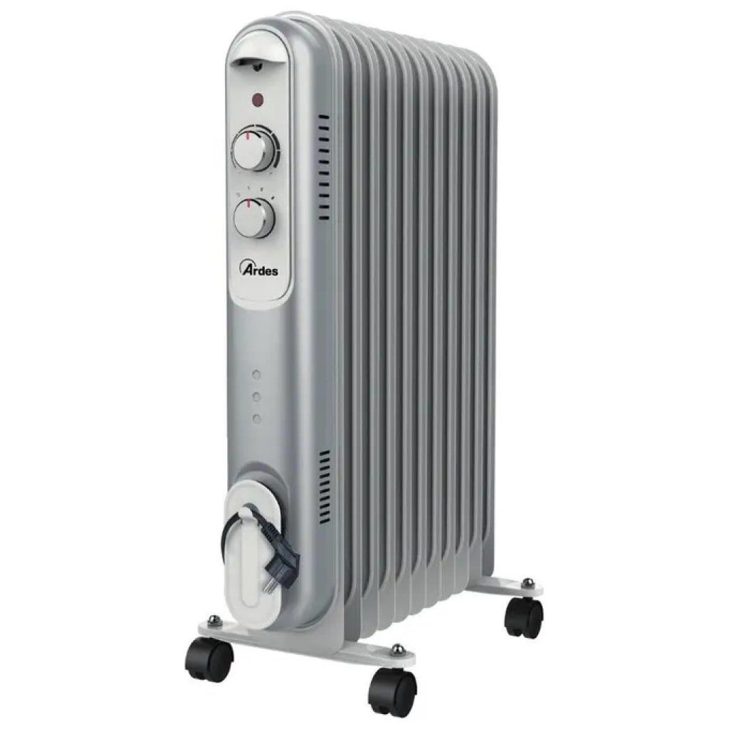 Ardes AR4R11S Curvy Radiatore a Olio 2500 W, 11 Elementi