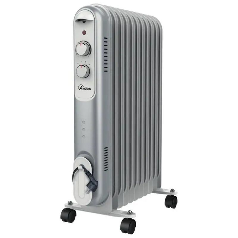 Ardes AR4R11S Curvy Radiatore a Olio 2500 W, 11 Elementi