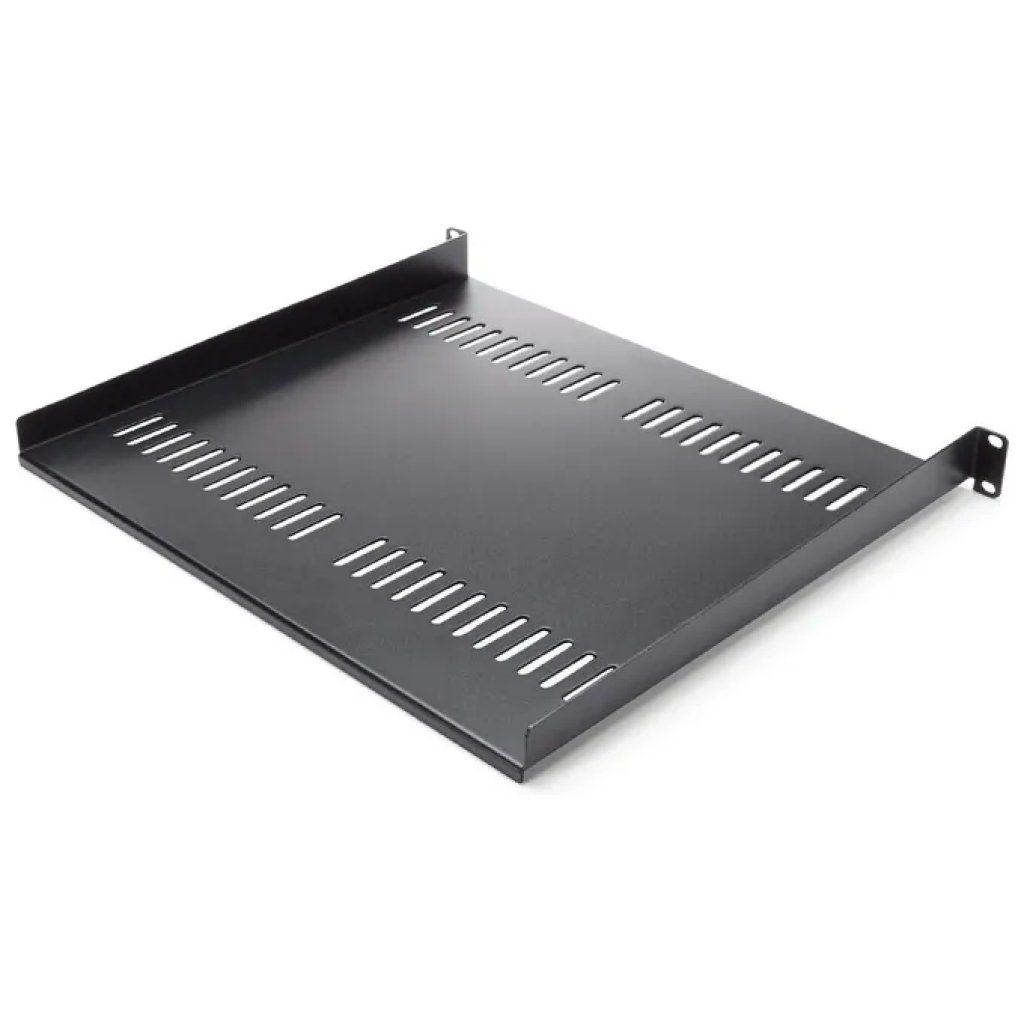 STARTECH.COM StarTech CABSHELF116V Mensola Ventilata Rack 1U, 41 cm, Acciaio, 20 kg, Nera
