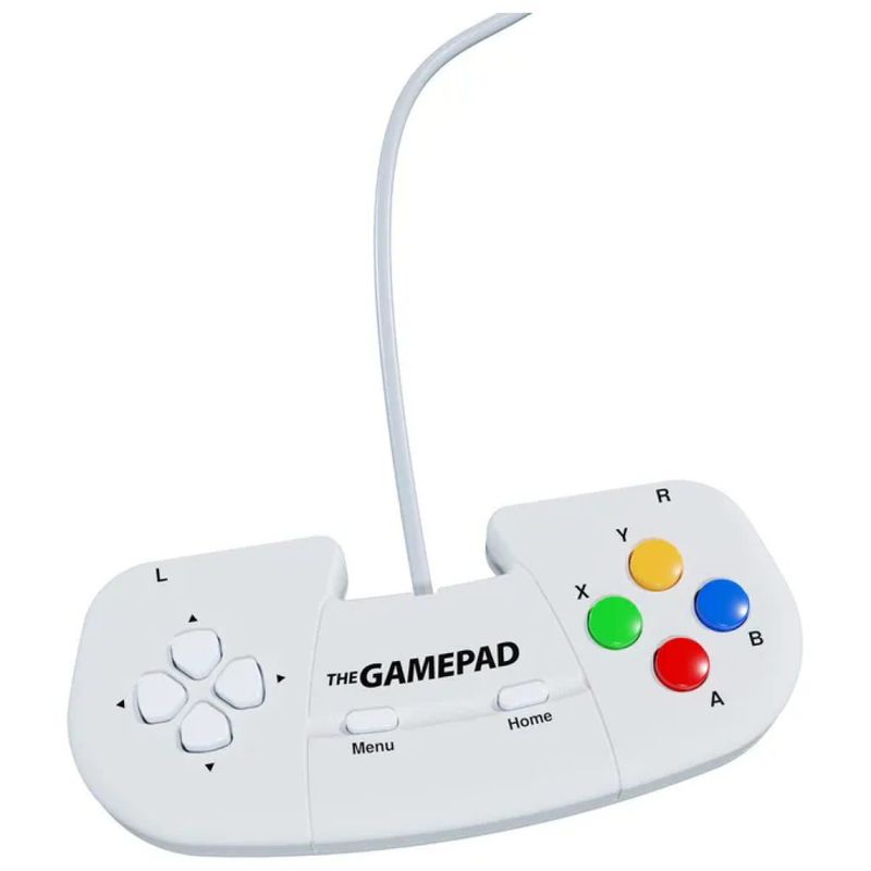 Retro Games Gamepad USB Bianco per PC, Mac e THEC64 Mini Retro Games Gamepad USB Bianco per PC, Mac e THEC64 Mini