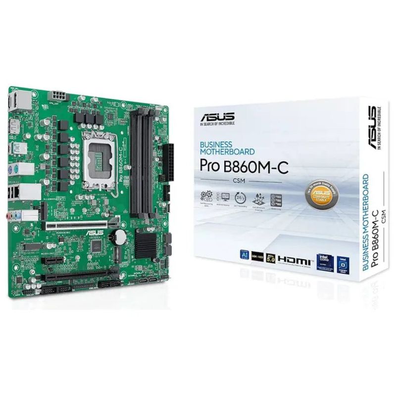 ASUS PRO B860M-C-CSM Scheda Madre Micro-ATX LGA 1851 DDR5 ASUS PRO B860M-C-CSM Scheda Madre Micro-ATX LGA 1851 DDR5