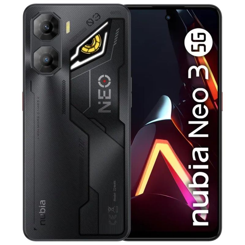 Nubia Neo 3 5G Smartphone 8/256 GB, 6,8” AMOLED 120 Hz, 50 MP, 6000 mAh – Nero
