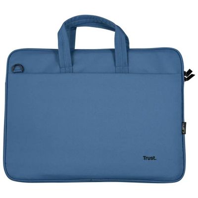 Trust Bologna Eco – Borsa slim blu per notebook fino a 16"