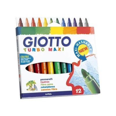 Giotto Turbo Maxi Rosa – Confezione da 12 Pennarelli
